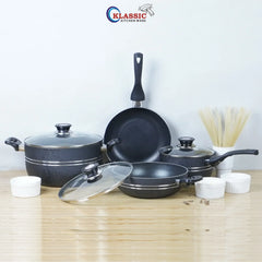Klassic Oscar 4 Pcs Non Stick Cookware Set - Suitable for All Stoves | Dishwasher Safe - Klassic Kitchenware UK