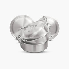 Klassic Aluminium Steel Flat Woks Set - Premium Cookware for Gas and Electric Stove - Easy to Clean - Klassic Kitchenware UK