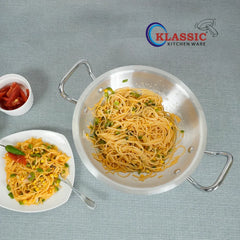 Klassic Aluminium Steel Round Woks Set - Premium Cookware for Gas and Electric Stove - Easy to Clean - Klassic Kitchenware UK