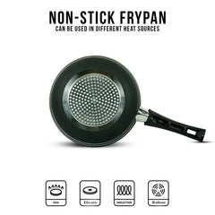Non Stick Round Friyng Pan -Suitable for Electric, Induction, Ceramic and Gas Cooking, Dishwasher Safe - Klassic Kitchenware UK
