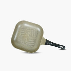 Klassic Nonstick Grill Pan - Suitable for All Stoves - Best Food Griddles | Dishwasher Safe | Stay Cool Long bakelite Handle - Klassic Kitchenware UK