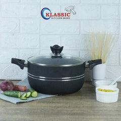 Klassic Non Stick Cooking Pot - Durable Non-Stick Coating - Suitable for All Stoves | Dishwasher Safe & Easy to Clean - Klassic Kitchenware UK