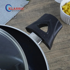 Klassic Non Stick Cooking Pots Set - Durable Non-Stick Coating - Suitable for All Stoves | Dishwasher Safe & Easy to Clean - Klassic Kitchenware UK