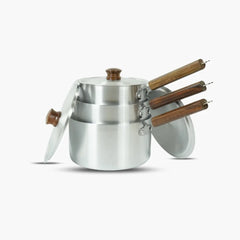 Klassic Aluminium Steel Sauce Pan - Premium Cookware for Gas and Electric Stove, Easy to Clean, Durable - Klassic Kitchenware UK