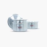 Klassic Aluminium Steel Indiana Cooking pot Set - Premium Cookware Pots for Gas and Electric Stove, Easy to Clean, - Klassic Kitchenware UK