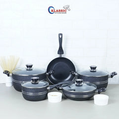 Klassic Crescent 5Pcs Non Stick Cookware Set - Suitable for All Stoves | Dishwasher Safe - Klassic Kitchenware UK